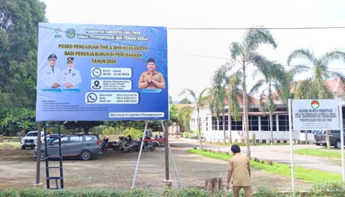 Pemkab Lutim Buka Posko Pengaduan THR dan BHR Keagamaan 2026, Pekerja Di Dorong Manfaatkan Layanan